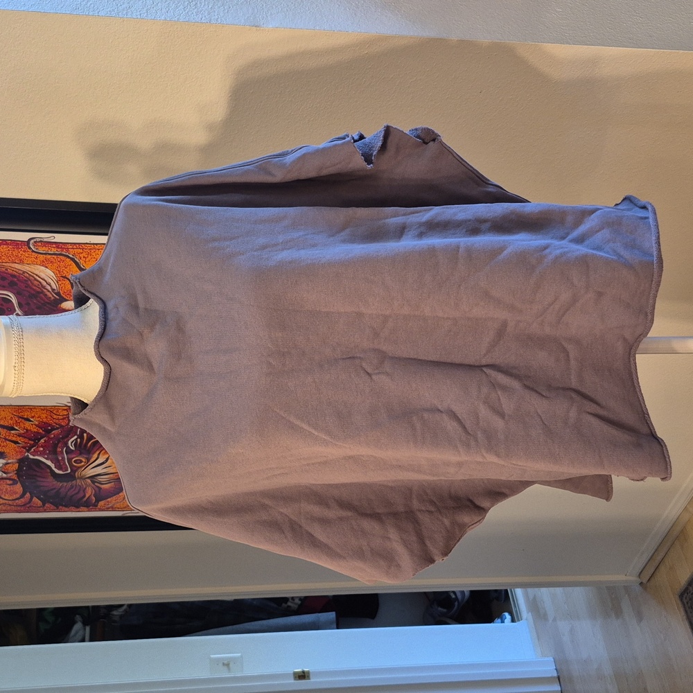 Frank & Eileen Tee Lab 100% Cotton Gray Violet Sweater